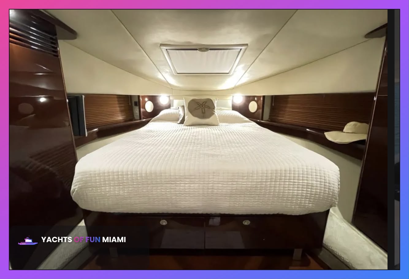 Friends celebrating on private yacht with ocean views during Miami party charter