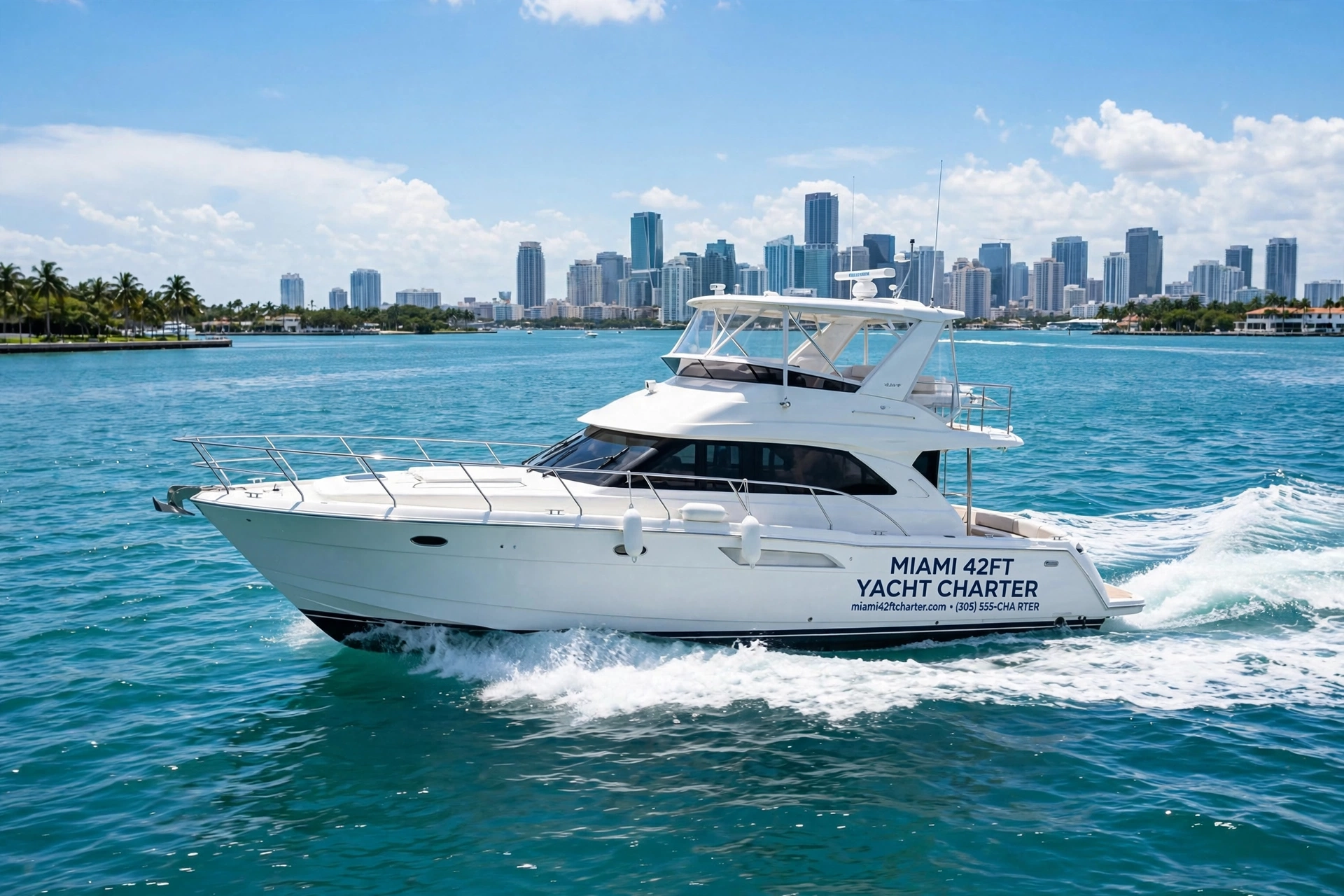 Miami 75ft Luxury Yacht Charter